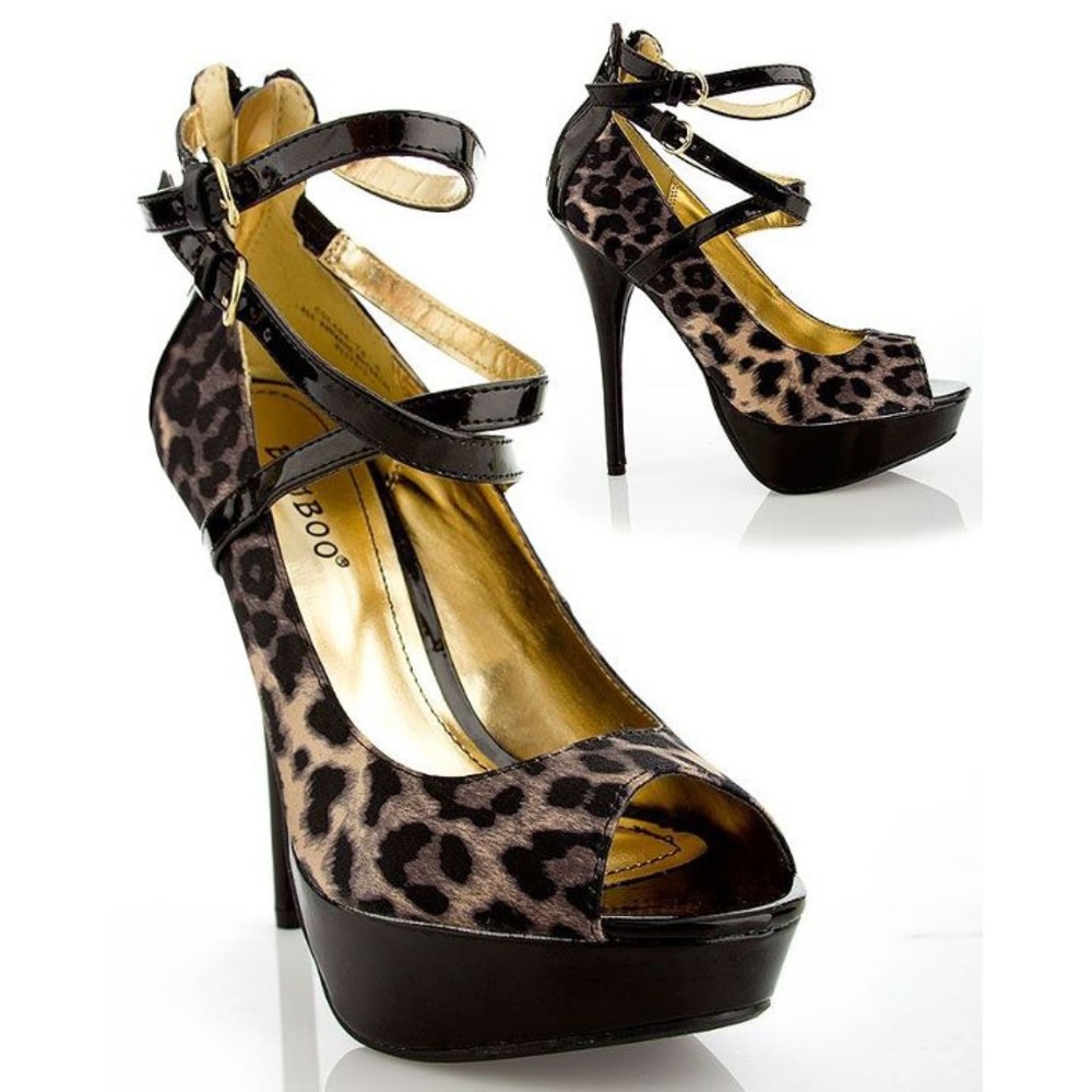 Bamboo Colada Heels Cheetah Print